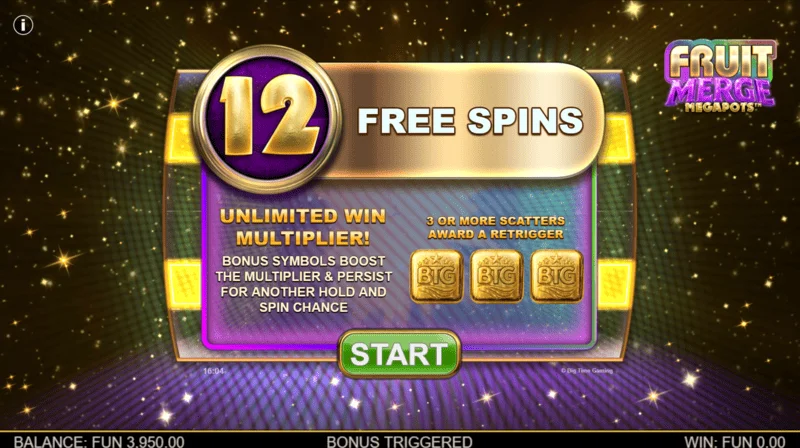 Fruit Merge Megapots - memicu Free Spins